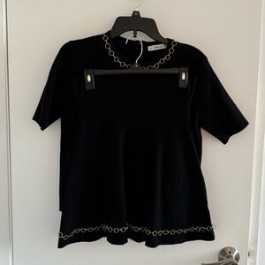 Zara knit shirt and skirt set